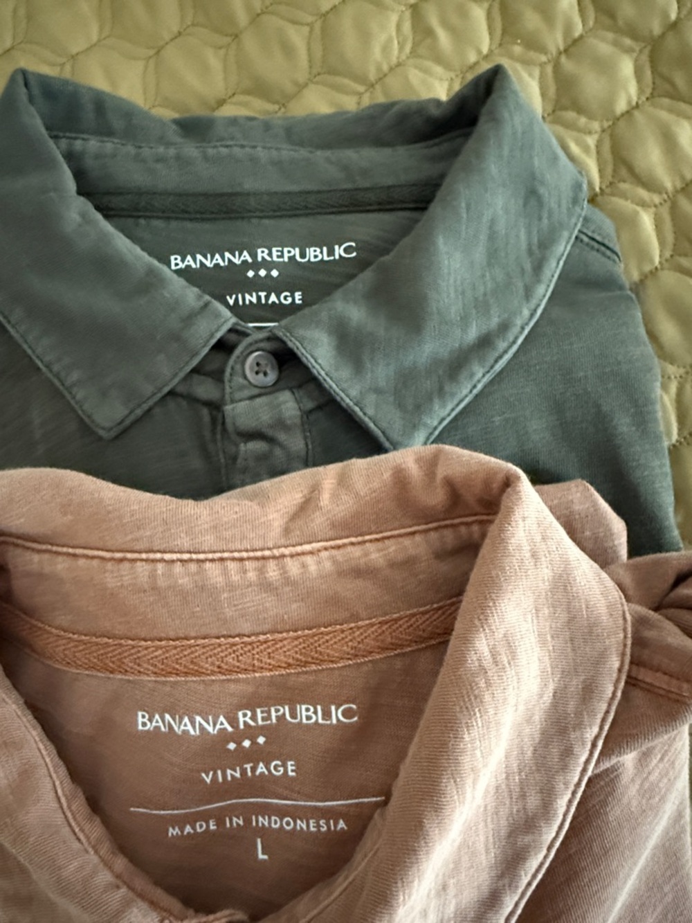 Banana Republic Men's Polo Set — Tan & Olive Green - Picture 2 of 8